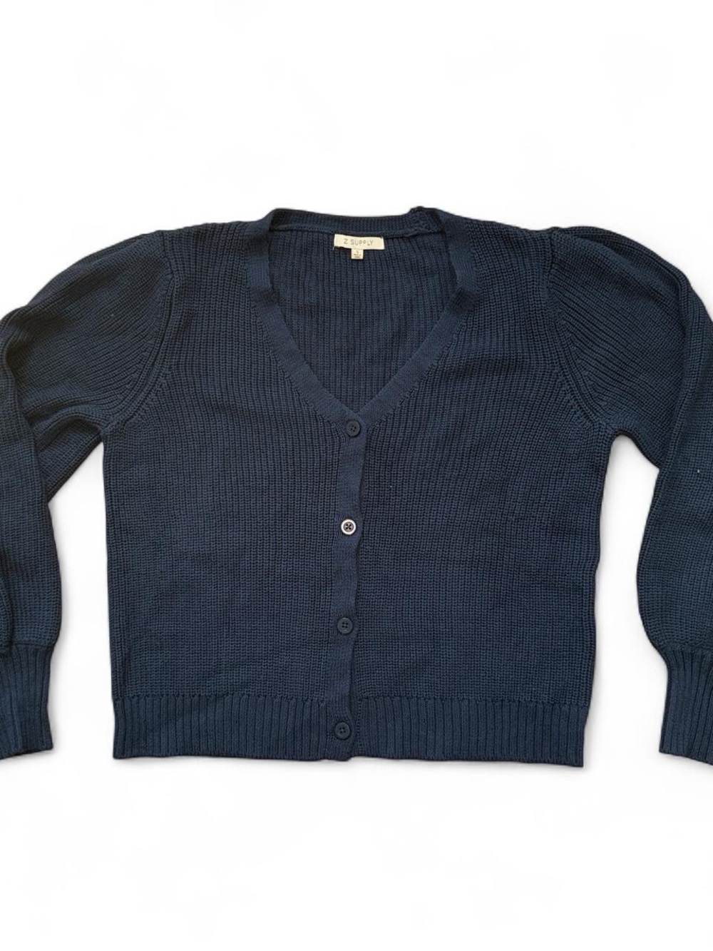 Z Supply Navy V-Neck Button-Front Cardigan